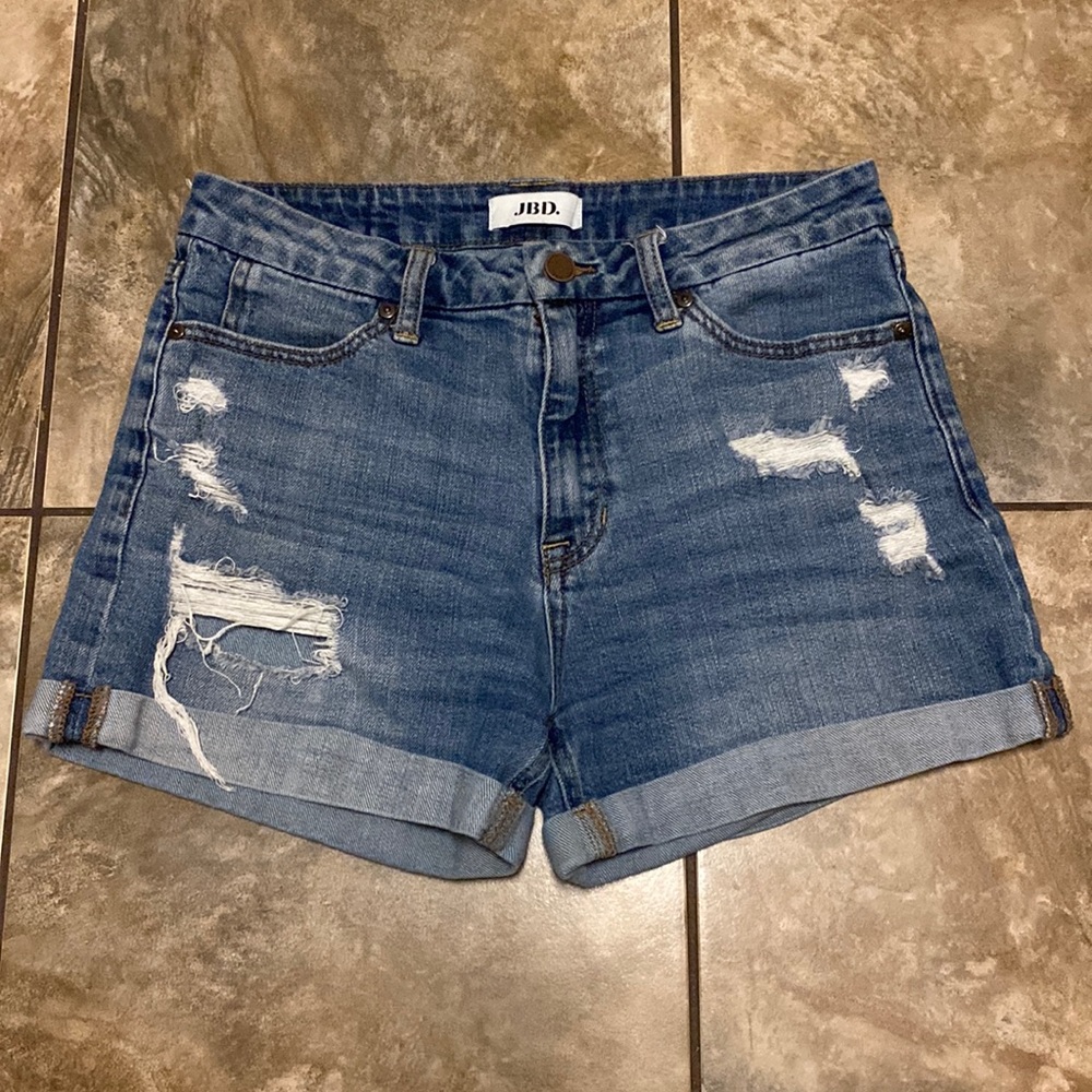 JBD high rise jean shorts